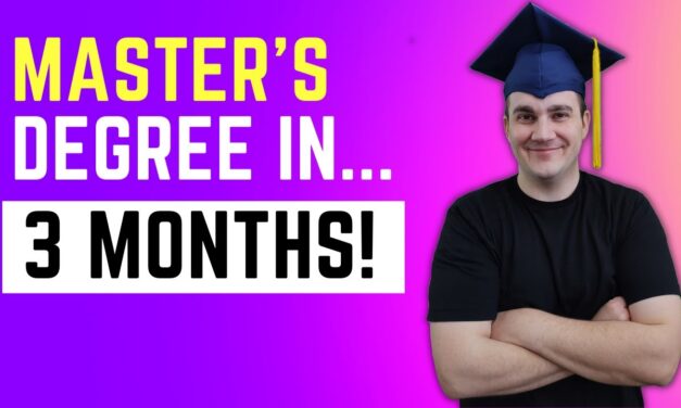 Learn How To Get A Master’s Degree In Just 3 Months Using “Degree Hacking”