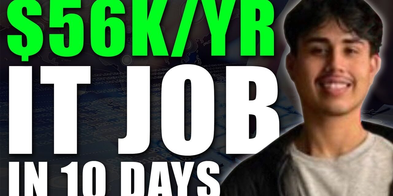 Beginner Lands $56k Job Offer In Just 10 Days Without IT Background