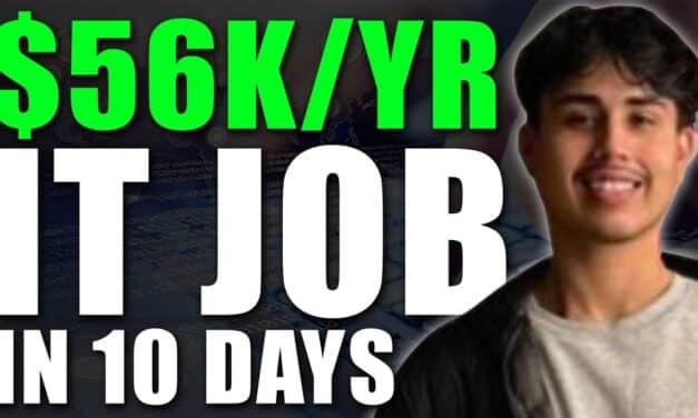 Beginner Lands $56k Job Offer In Just 10 Days Without IT Background