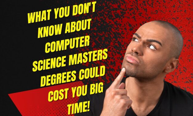 Why Getting A Master’s Degree In Computer Science Might Not Be Worth It